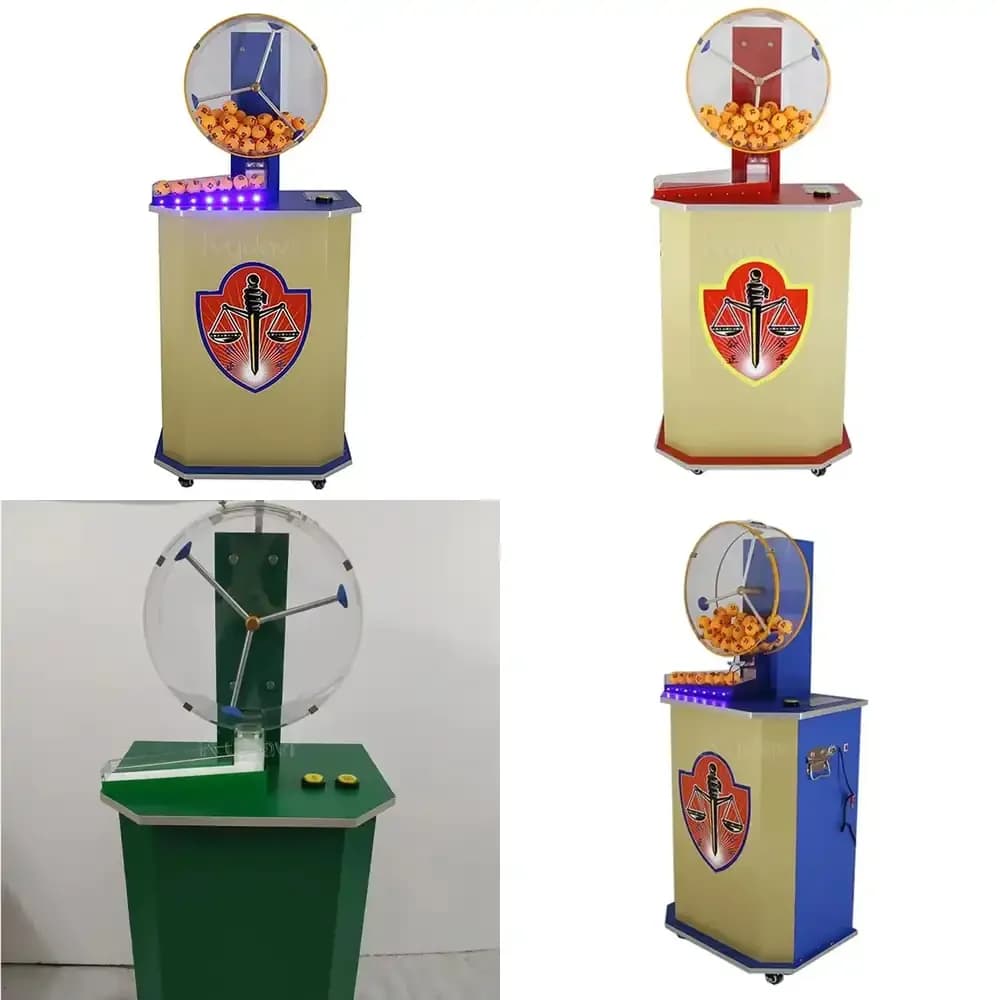 Macchina per Giochi BINGGO con Luci LED, Set di Palline per Giochi della Lotteria, Macchina per Estrazioni Fortunate e Giochi del Lotto