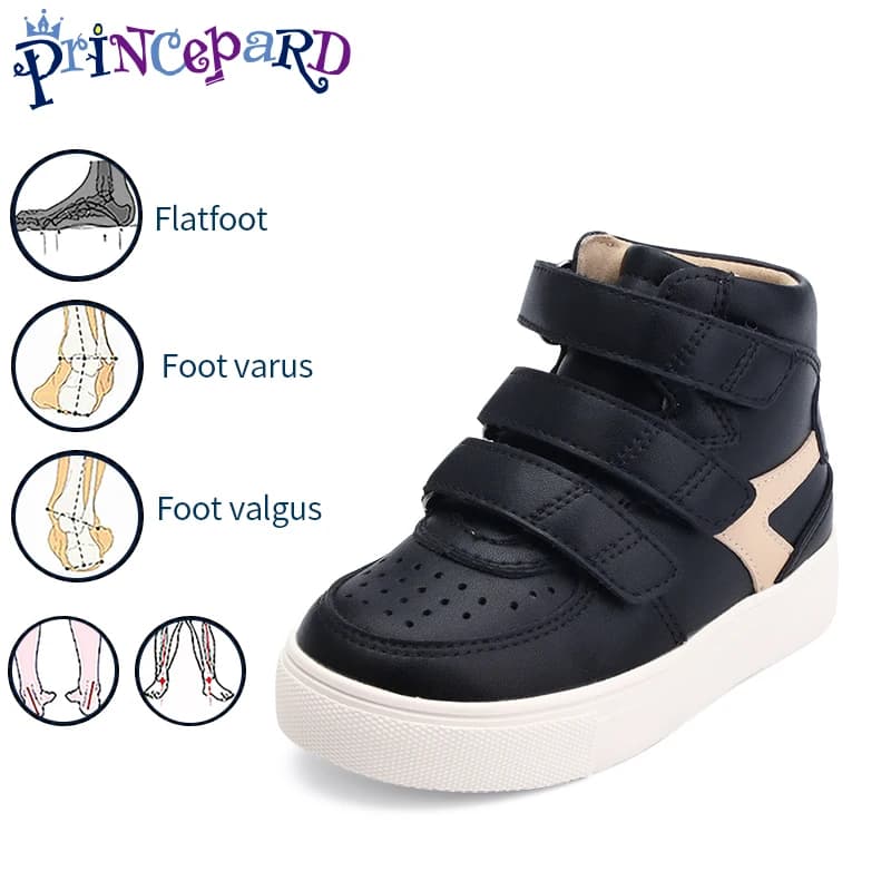 Scarpe casual per bambini ortopediche Scarpe da ginnastica correttive per supporto alla caviglia a piedi nudi per bambini Suola antiscivolo per la camminata delle dita dei piedi