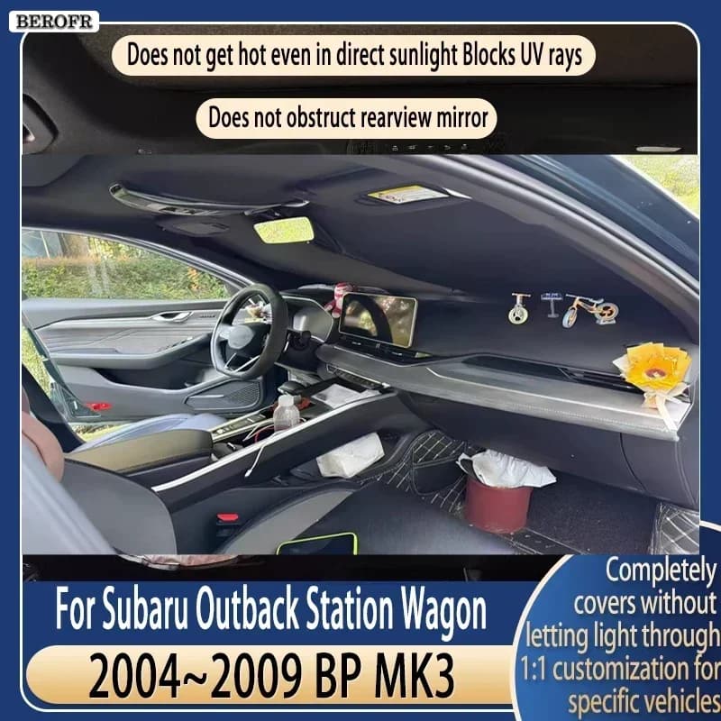 Steering wheel Car Sun Visor For Subaru Outback Station Wagon 2004~2009 MK3 Summer Cooling Accessories Front Windshield Sunshade