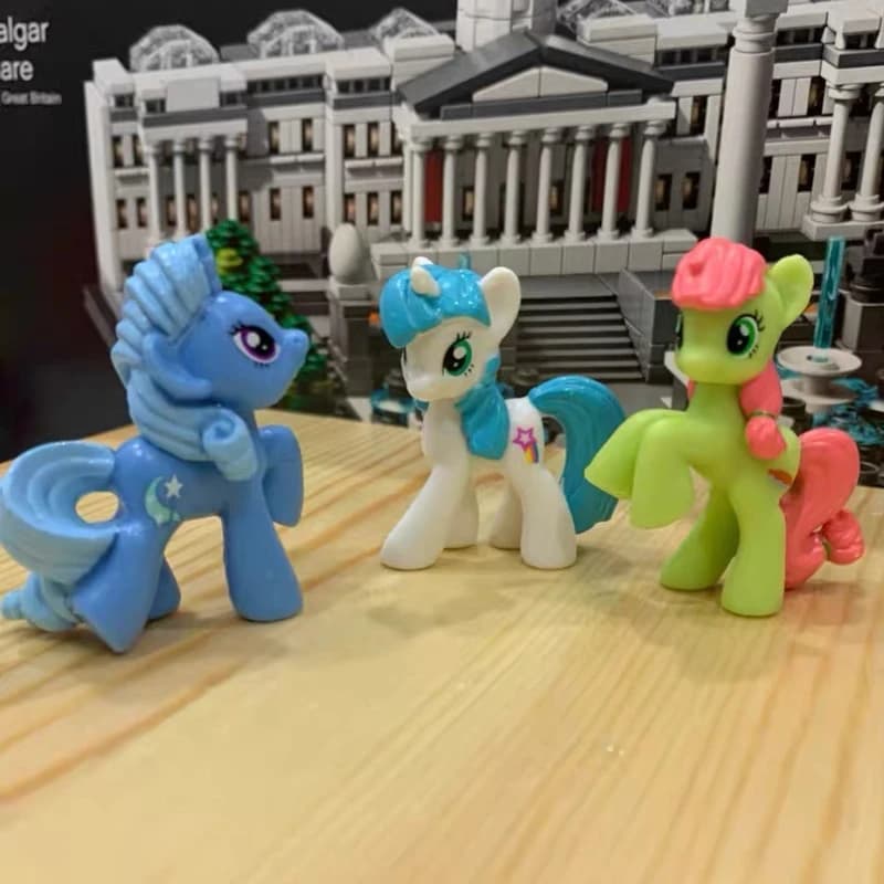 Genuino Pony Lyra Heartstrings Arcobaleno Dash Rarity Fluttershy Pinkie Pie Mini Edizioni speciali di base Scrivania Raccogliere giocattoli