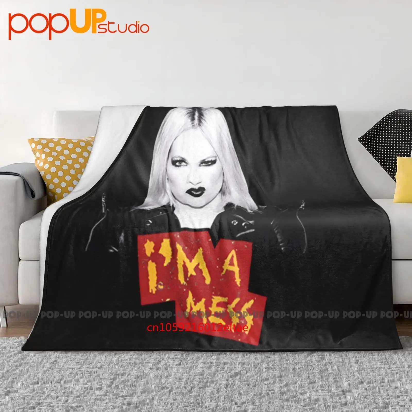 Nuovo popolare I'M A Mess Avril Lavigne Coperta ultra morbida Trapunta Copridivano invernale Copriletto