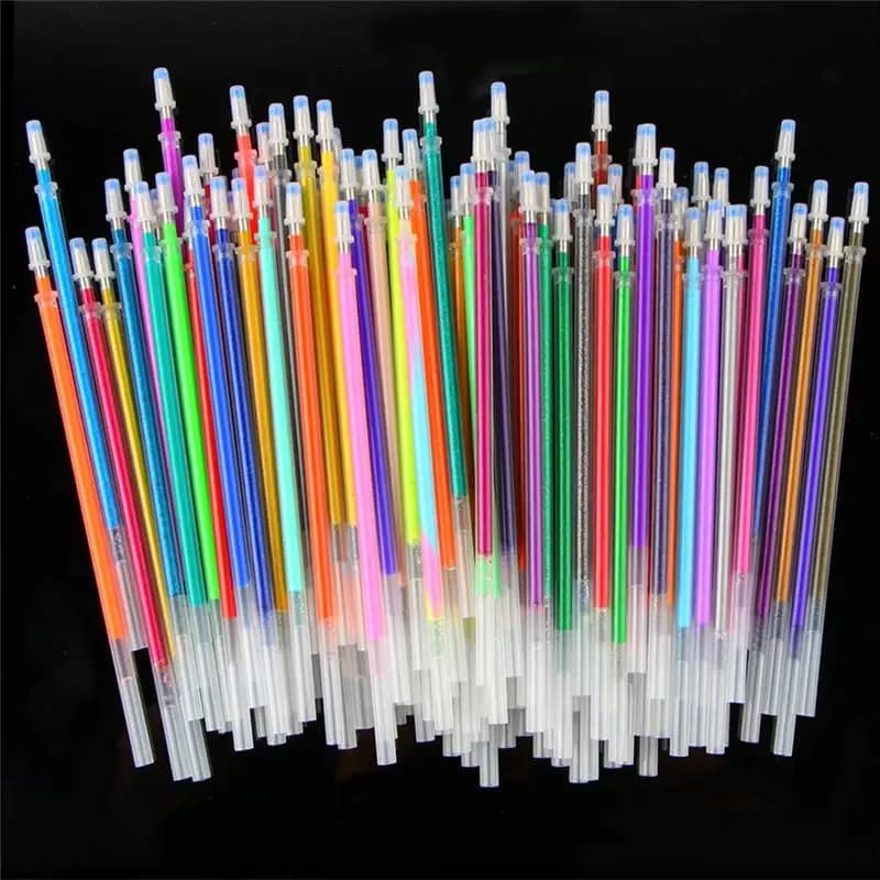 Set di Ricariche per Penne Gel in 24 Colori Assortiti