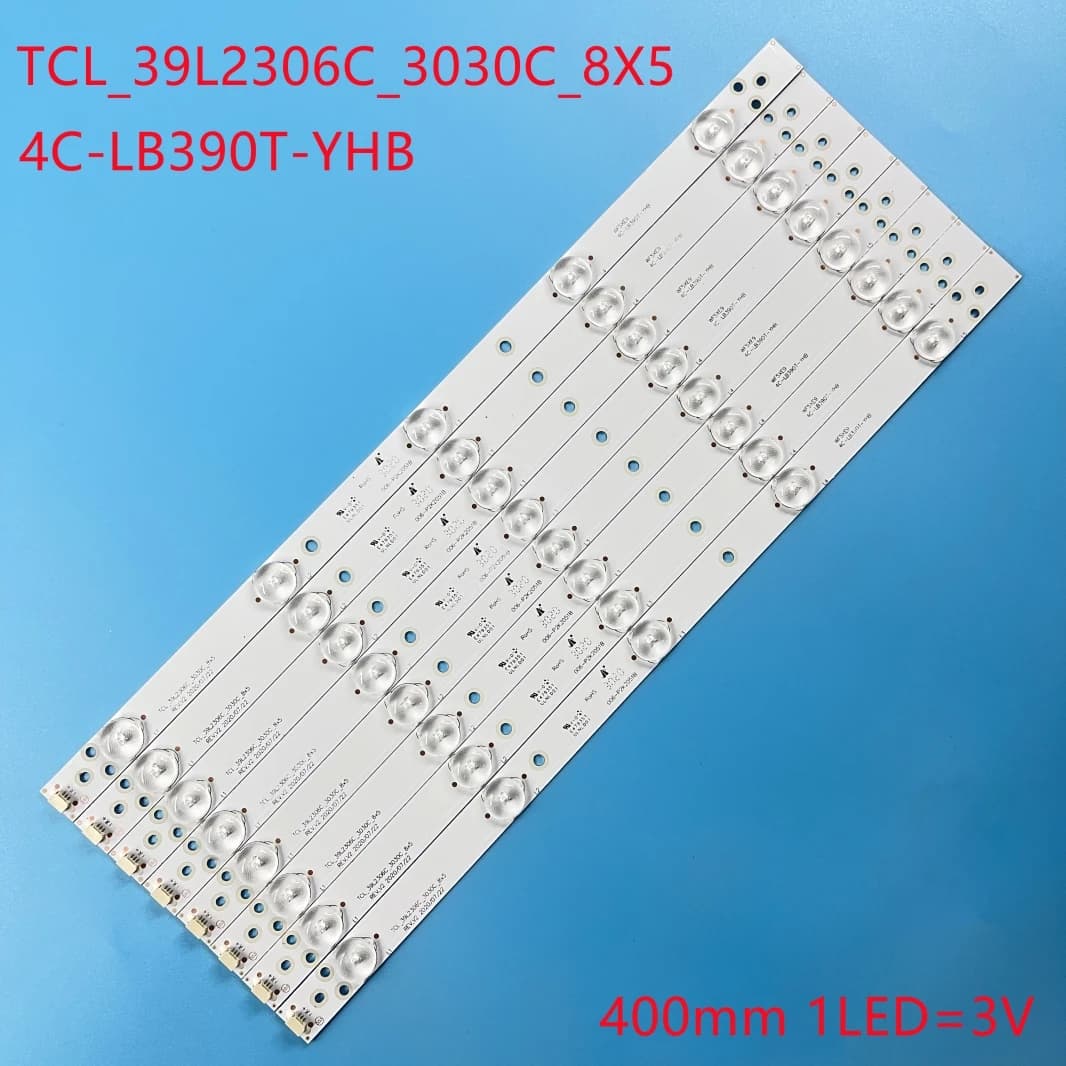 Striscia di retroilluminazione a LED t39ed10dhu-01b lvf390cmdx E2 V2 4C-LB390T-YHB TCL_39L2306C_3030C_8X5 39L2309C 39L2306C DP39D14T