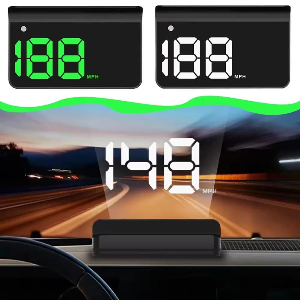 Car HUD Head Up Display MPH GPS Digital Speedometer Plug And Play Windshield Projector Auto Electronics Accessories