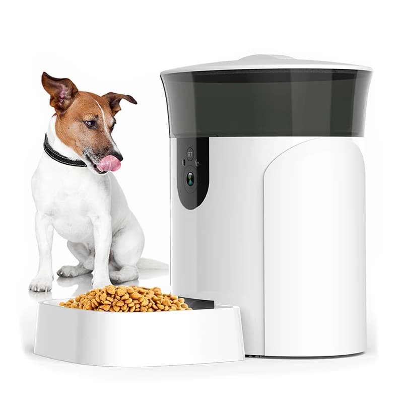 Alimentatore automatico per gatti Smart WiFi da 6 litri Alimentatore automatico per animali domestici per alimenti bagnati con fotocamera