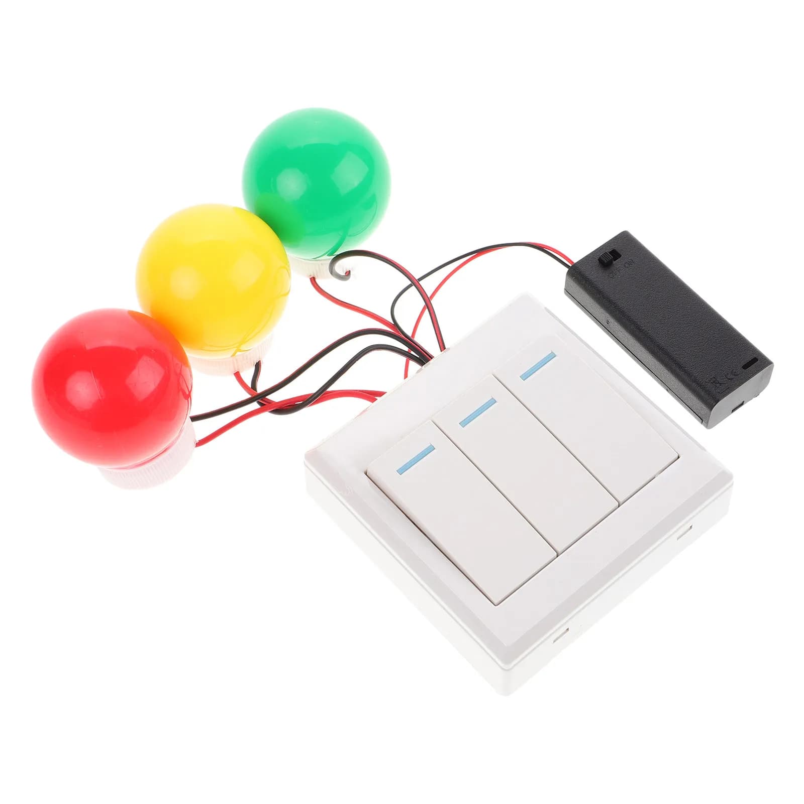 Pannello Sensoriale Montessori con Interruttori LED per Riconoscimento Colori, Gioco Educativo per Bambini e Viaggi