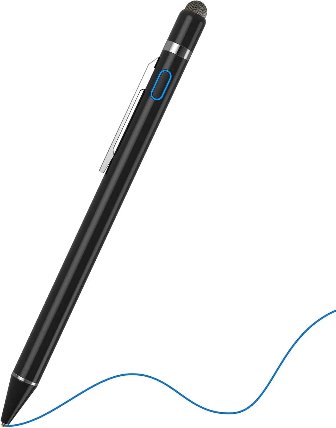 Penna Stilo Universale a Punta Fine per iPad iPhone Tablet Android, Stilo Attivo per Scrittura e Disegno Precisi su Schermi Touch