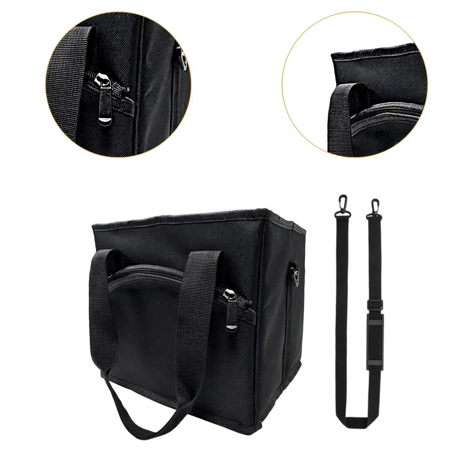 Reusable Portable Drink Carrier Bag Insulated Water Bottle Holder with Compartments for Large Tea Bags Walking Events
