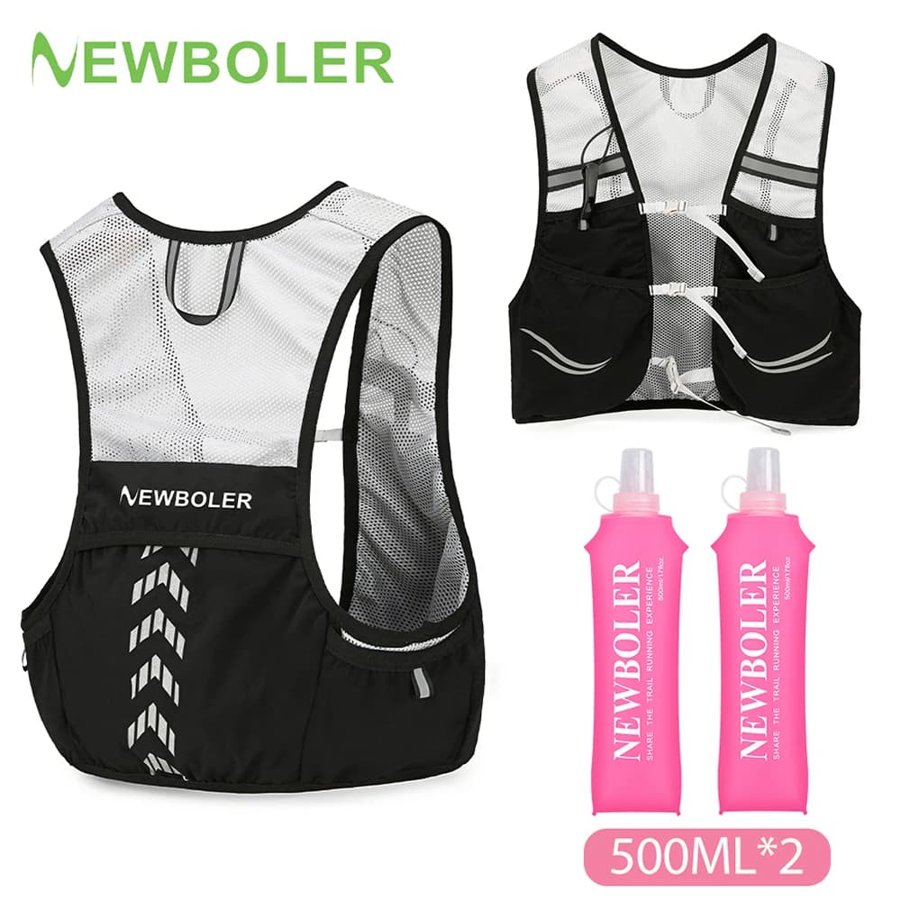 Running backpack NEWBOLER with Bottle, Hydrating, Lightweight, for Cycling, Running, Jogging, Marathon, Horse riding, Climbing