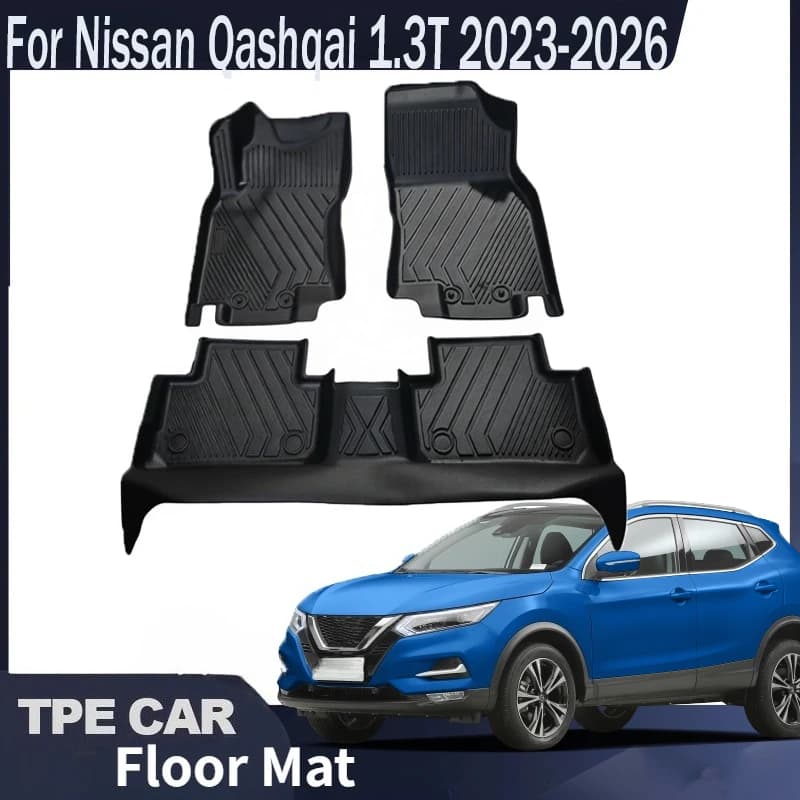 For Nissan Qashqai 1.3T 2023-2026 foor Mats Cargo Liner TPE Floor Liners Mat Car Interior Accessory