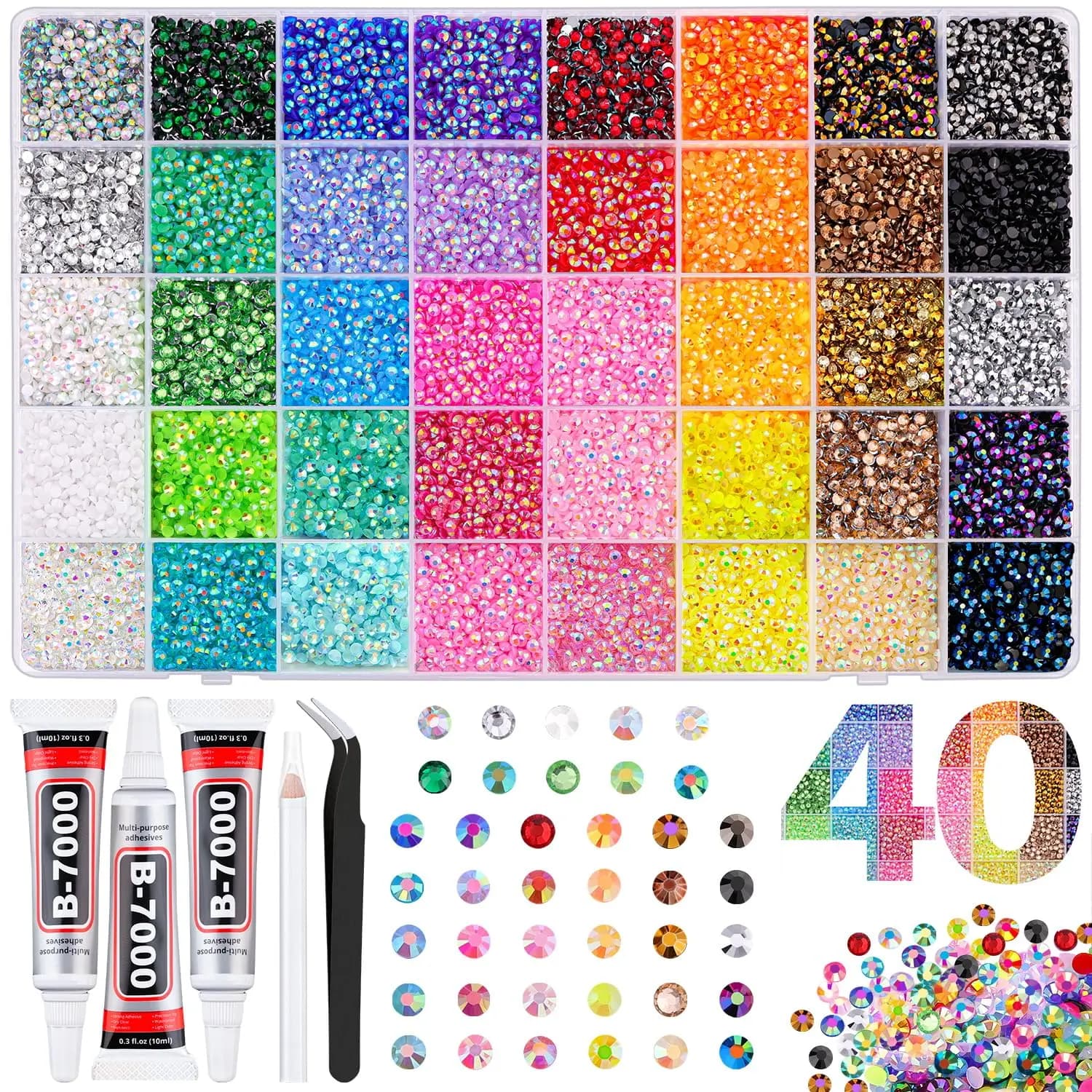 1Box Minimalist Shiny Colorful Semi-circular Rhinestones Nail Charms Mini 3mm Flatback Resin Nail Diamond DIY Hat Pen Nails Set