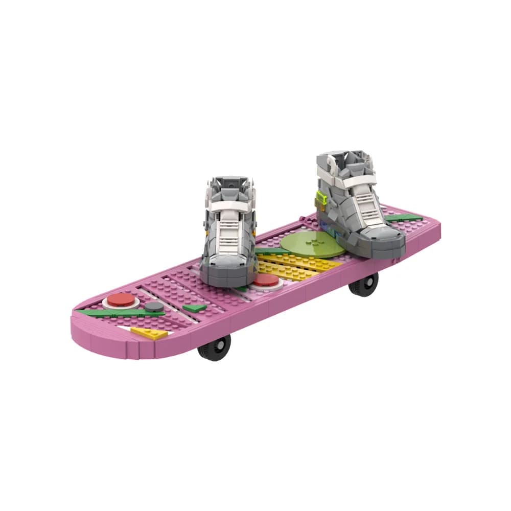MOC Movie Ritorno al futuro Blocchi di costruzione per skateboard Modello Scarpe da skateboard ad alta tecnologia Mattoni creativi Giocattoli Regalo di compleanno per bambini