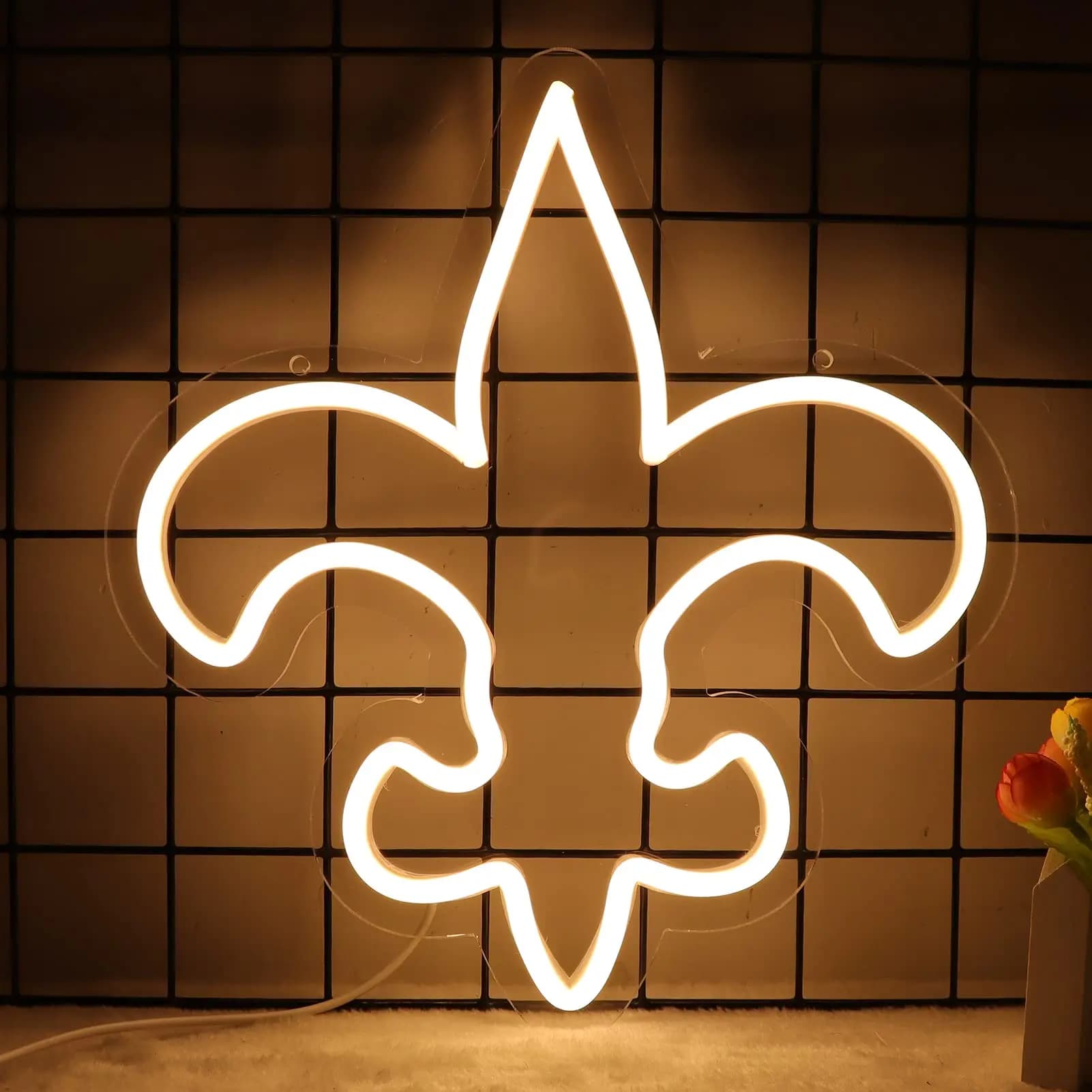 Saints Neon Sign Bar Pub Party Football Team Logo, luci al neon a LED per grotta uomo, facile da appendere, sala giochi da parete per ufficio, USB