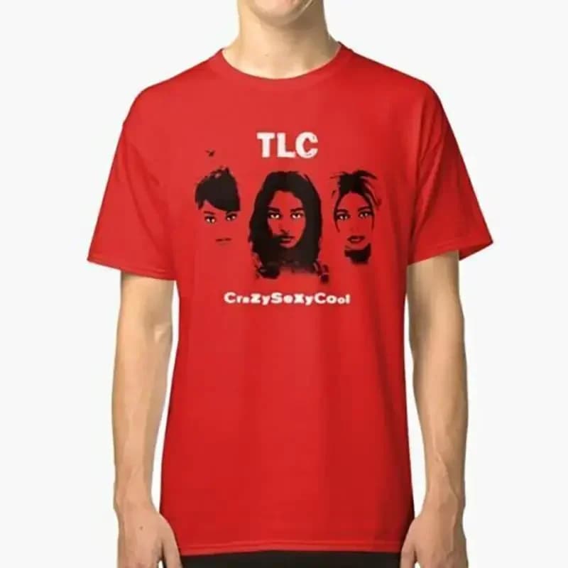 Hot New Tlc Band Girl Group Maglietta nera vintage S 5XL