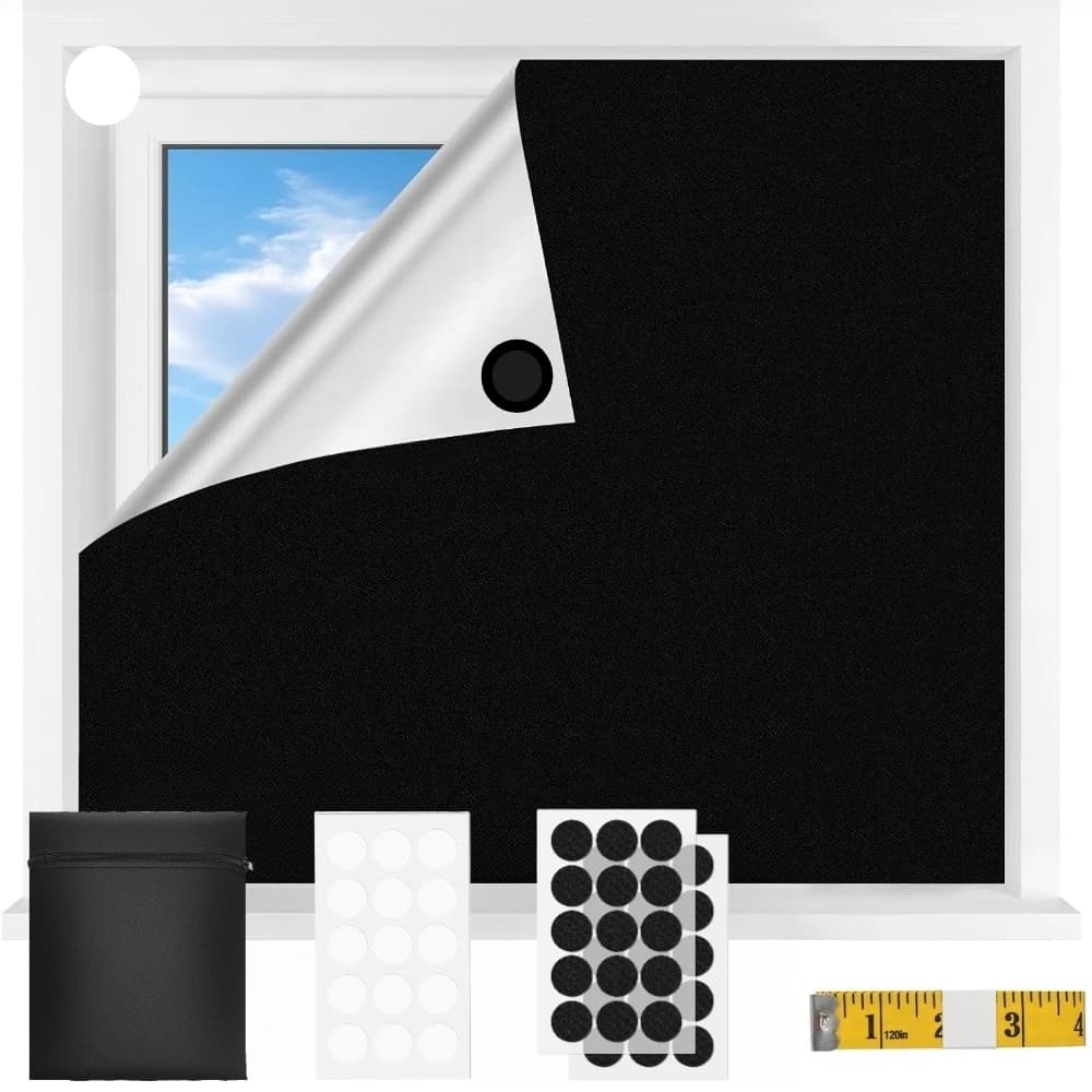 Dark Tents Wall decal 1/1.5/2/3/4M Without Drilling, Dark Curtains Window Wallets and Bedrooms