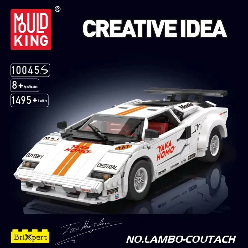 Mould King Kit Classico di Blocchi da Costruzione per Auto Sportiva, Modello di Auto da Corsa MPC, Set da Collezione per Adulti, Giocattoli di Costruzione per Bambini
