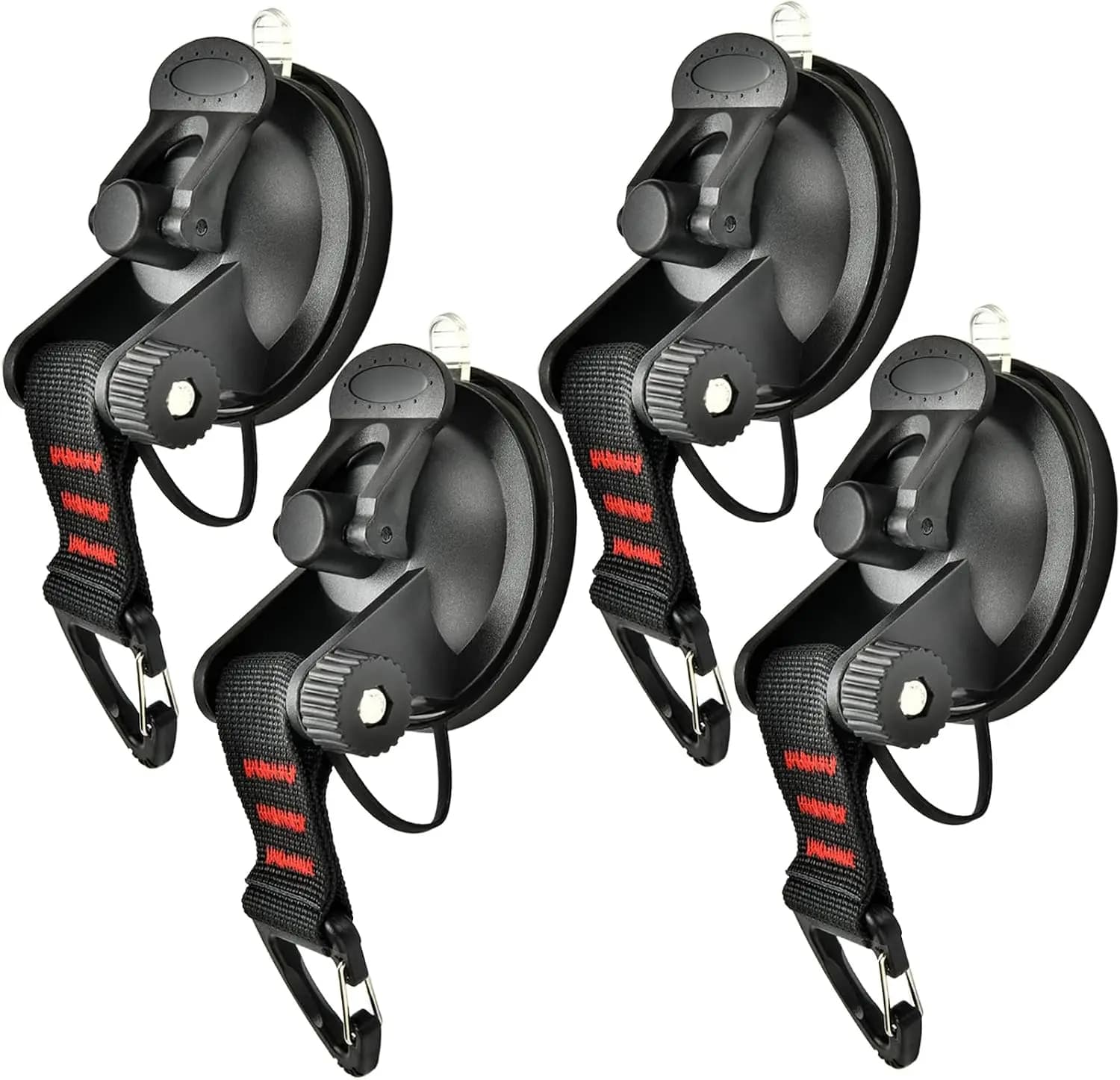 Heavy Duty Suction Cup Hooks - 22lb Capacity for Car Camping Awning Boat, Multipurpose Strong Hold