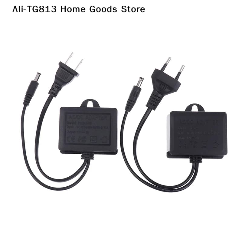 [TG813] Alimentatore 12V2A Impermeabile IP66 per Telecamere, Convertitore AC/DC 100V-240V per Esterni, Adattatore LED 2000mA con Spina EU/US