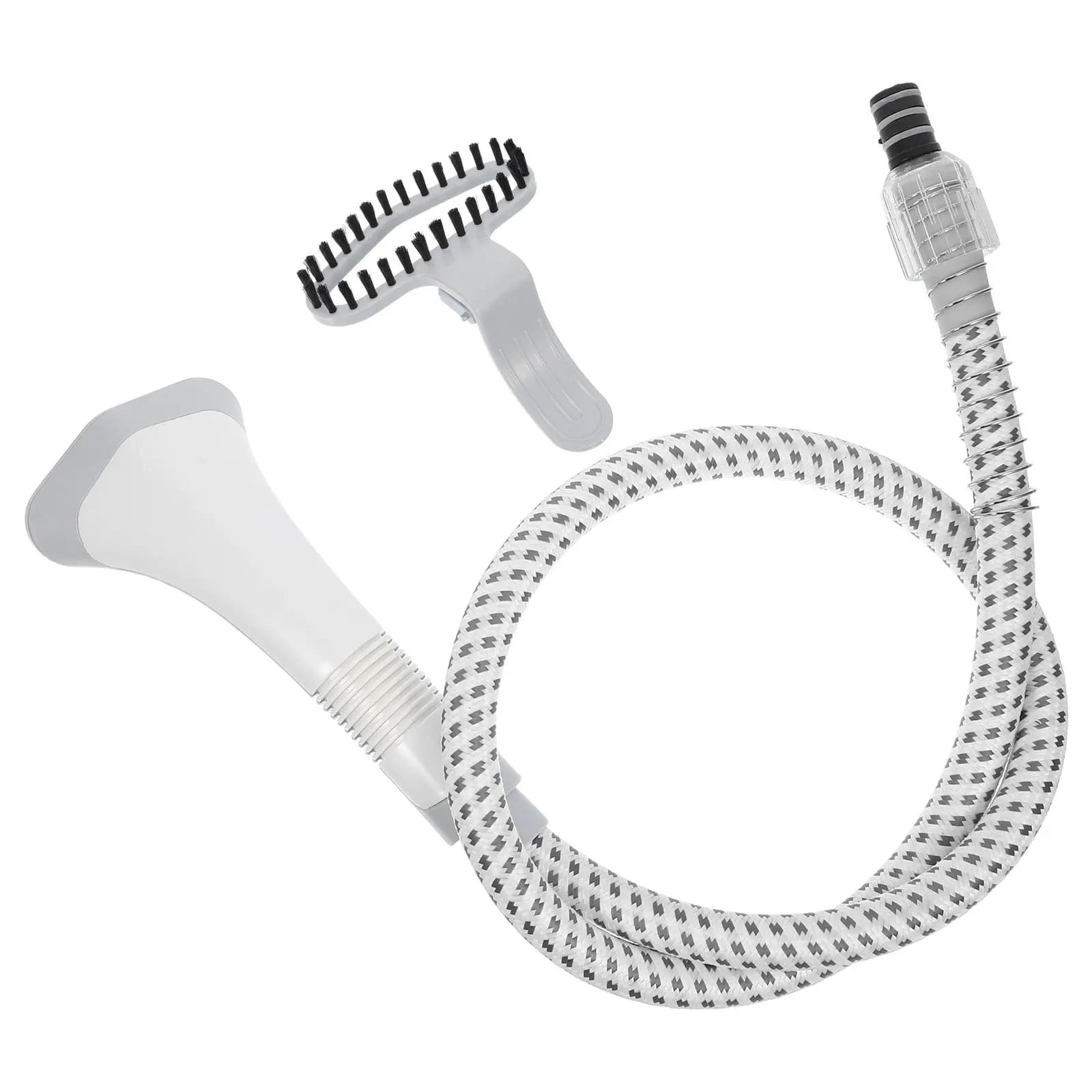 Tubo di ricambio in plastica per vaporizzatore di abiti con spazzola integrata e clip di sicurezza per accessori ferro da stiro a vapore per vestiti