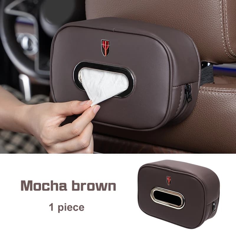 Borsa per fazzoletti per auto per hongqi H9 HS5 HS7 H7 HS9 H5 HS3 EHS9 E-HS3 E-QM5 H9 Sedile posteriore Scatola di immagazzinaggio Accessori Bracciolo Organizzatore di carta
