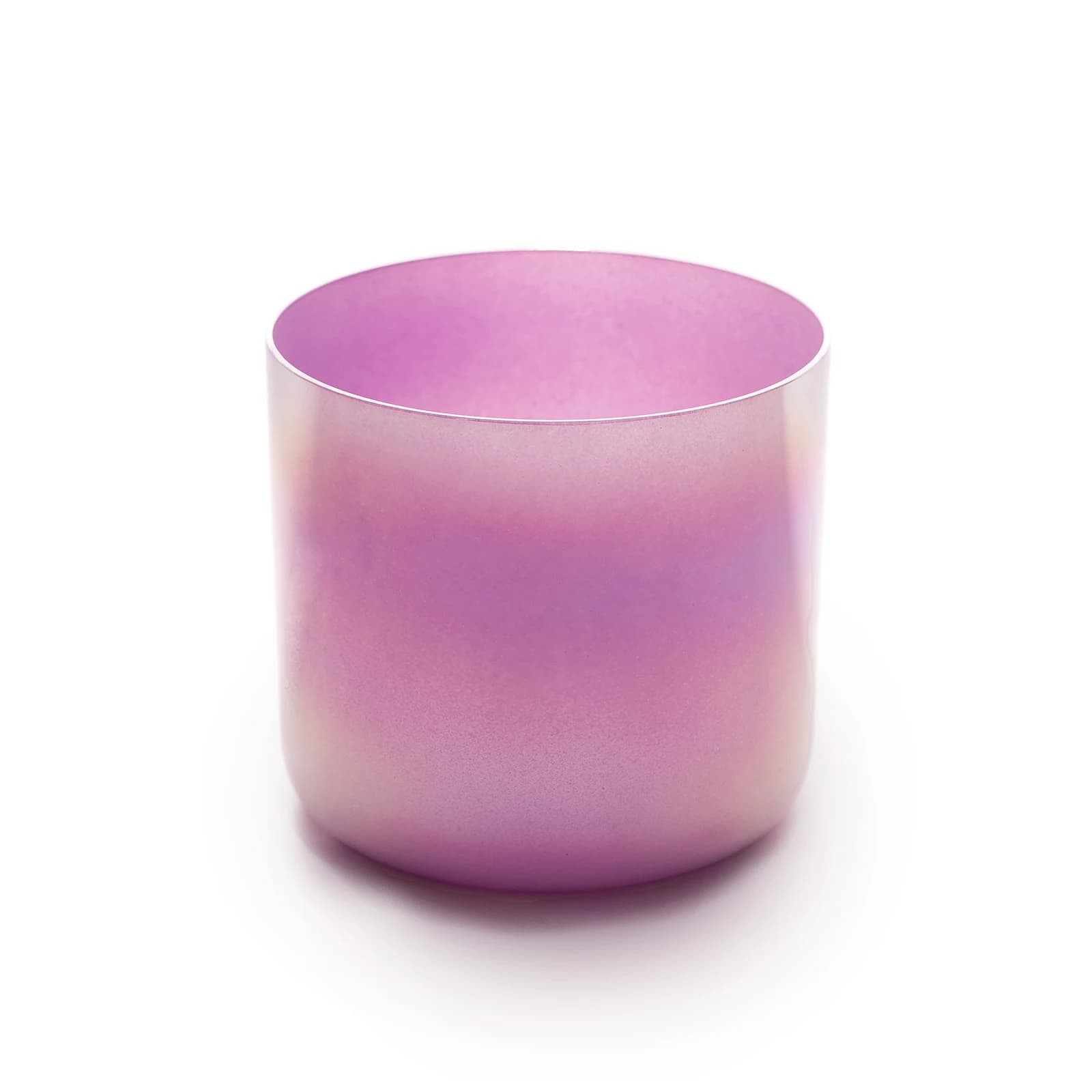 Hye-eun 6inch Purple Cosmic light Clear Crystal Singing Bowl Musical Instruments for Sound Healing with Suedce Stick