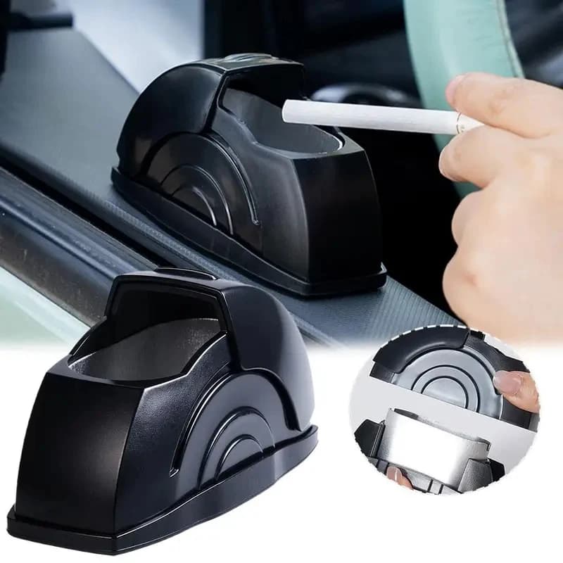 Posacenere per Auto da Portiera Senza Fumo con Coperchio, Contenitore Portatile per Rifiuti Auto/Camion, Accessori