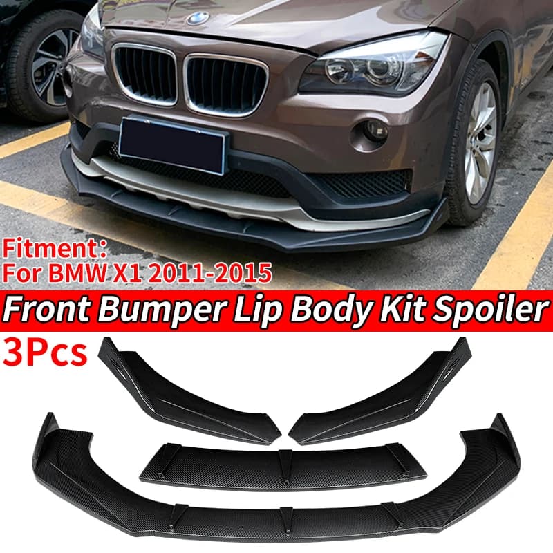 Splitter Anterior for Auto, Kit Carrozzeria, Spoiler, Diffuser, Deflector, ABS Accessories Carbon Fiber Effect for BMW X1 E84 2011-2015 13