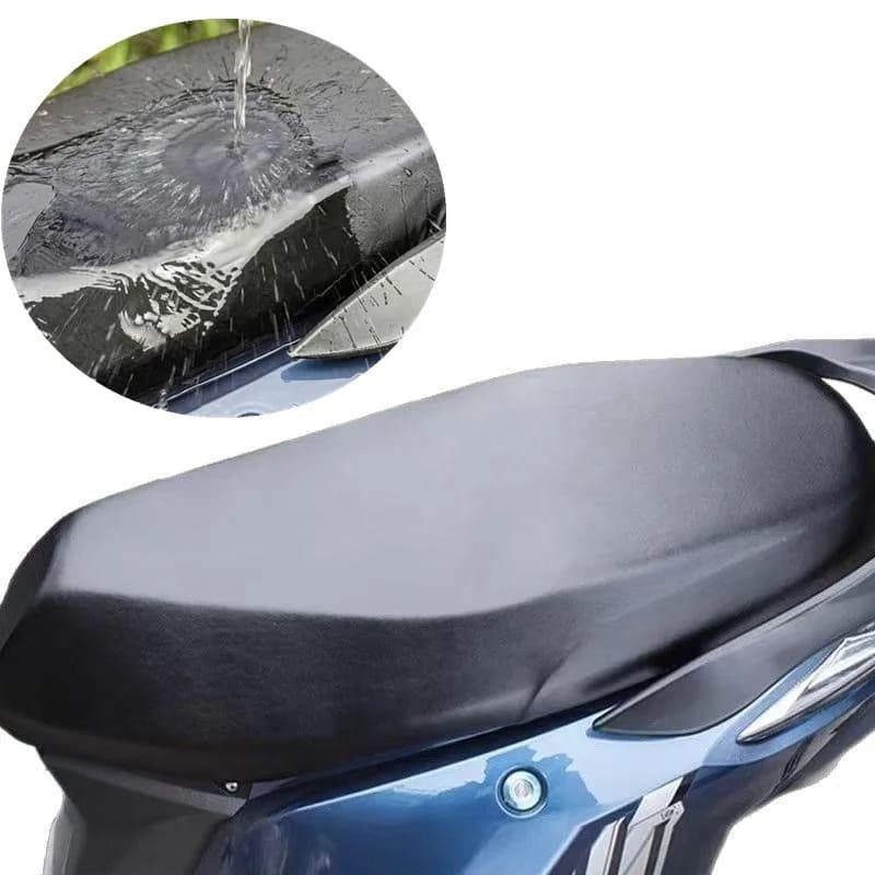 1pc Sedile per moto Coprisedile in pelle PU Protezione solare antipolvere impermeabile Cuscino per scooter per moto Coprisedili Accessori