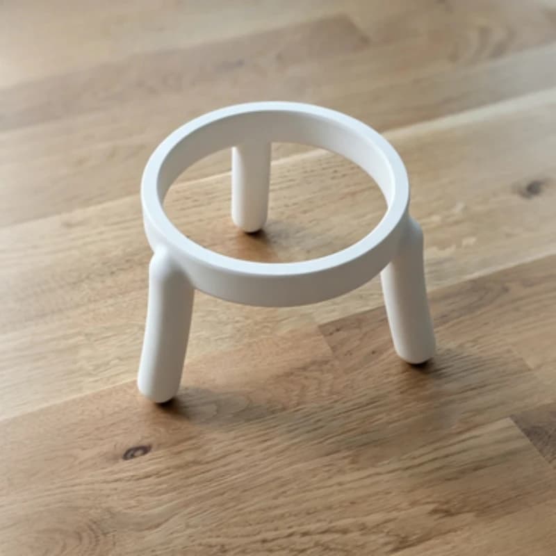 Simple Pet Bowl Elevator Stand,Neck-Protecting Anti-Tip Cat Food Bowl Holder,Compatible with Small Bowls for Small Dogs and Cats