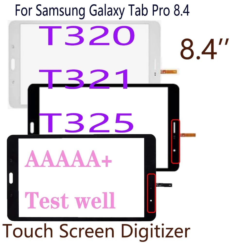 Per Samsung Galaxy Tab Pro 8.4 SM-T321 T321 T325 Wifi SM-T320 T320 Touch Screen Digitizer Pannello Frontale In Vetro Sensore Touchscreen