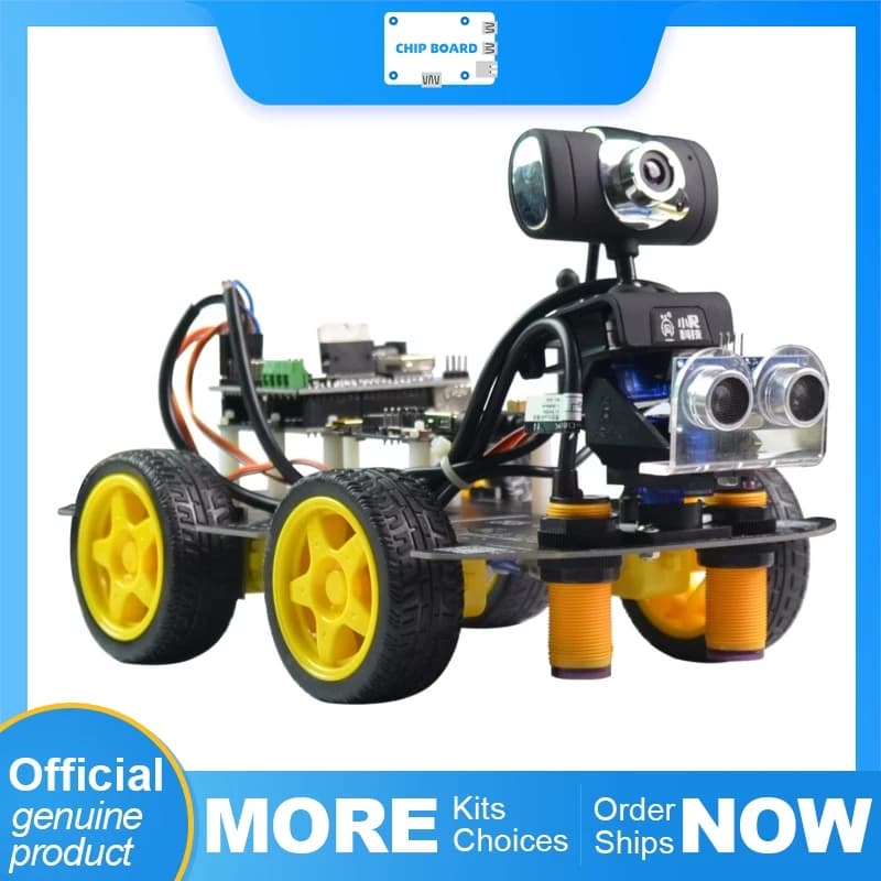 XiaoR Geek DS WiFi Smart Robot Vehicle for Arduino R3 with remote control, HD camera, FPV and robotic learning toy