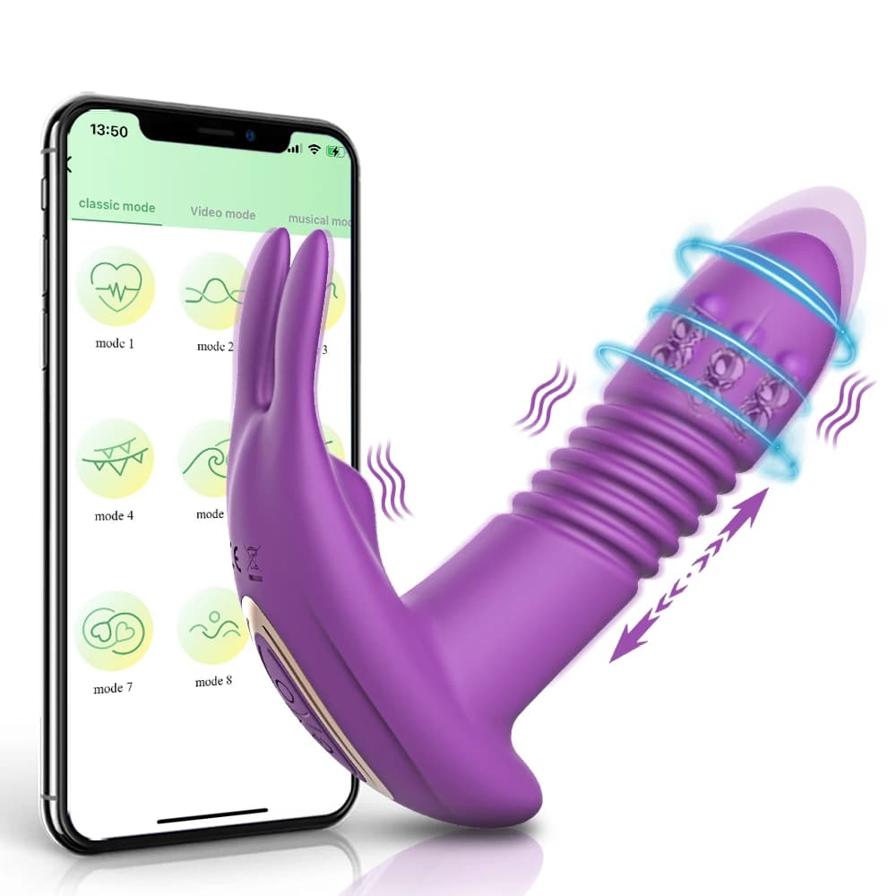 Indossabile Dildo Giocattoli Del Sesso Vibrador APP di Controllo Remoto Panty Vibratore per Le Donne Masturbatore Massaggiatore Della Vagina Coppie Giocattolo Del Sesso Per Adulti
