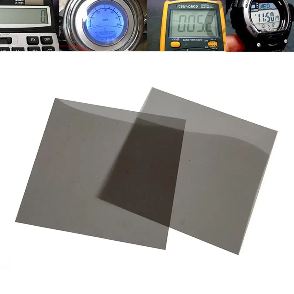 1/3/5 Pezzi Pellicola Polarizzante da 10 Pollici 18cm per Riparazione Display LCD di Orologi, Multimetri e Calcolatrici