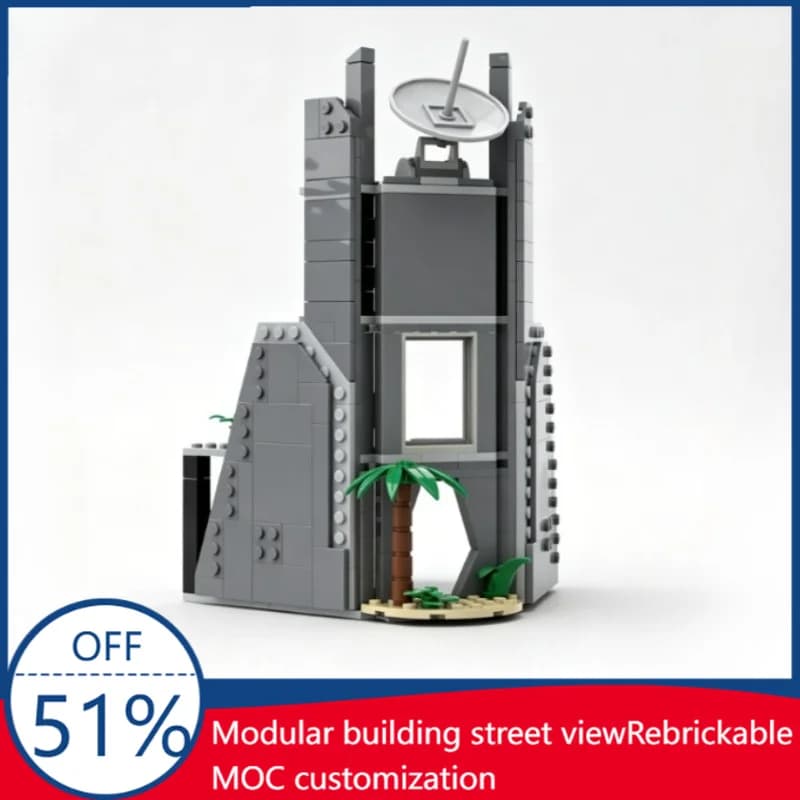 Set di Costruzioni Militari Scarif Citadel Tower da 246 Pezzi, Modello MOC Creativo, Blocchi da Costruzione Fai-da-Te, Giocattolo Educativo, Regalo di Natale