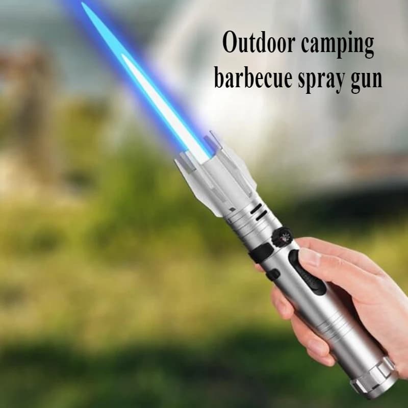 New high firepower gas spray gun windproof turbine lighter spray gun smoking accessories suitable for outdoor camping and BBQ