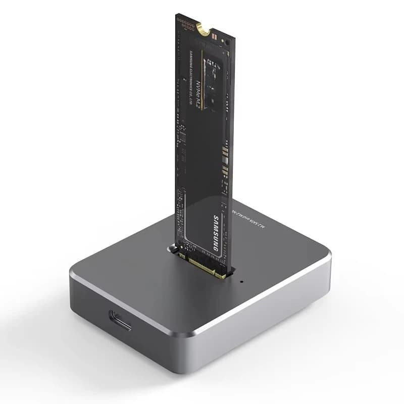 EE1 NGFF NVME M.2 SSD Enclosure per Disco, Adattatore Docking NVME/SATA M.2 SSD, Docking Station per SSD M2 NVME e SATA