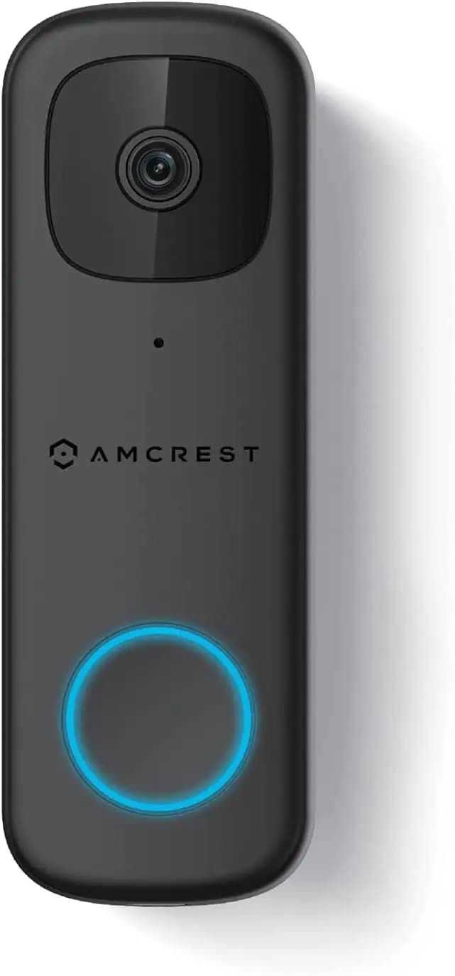 Videocamera per campanello da 4 MP Pro, rilevamento umano AI, 164 ° Grandangolo, audio bidirezionale, IP65, WiFi 2,4 GHz/5 GHz, supporto Micro SD
