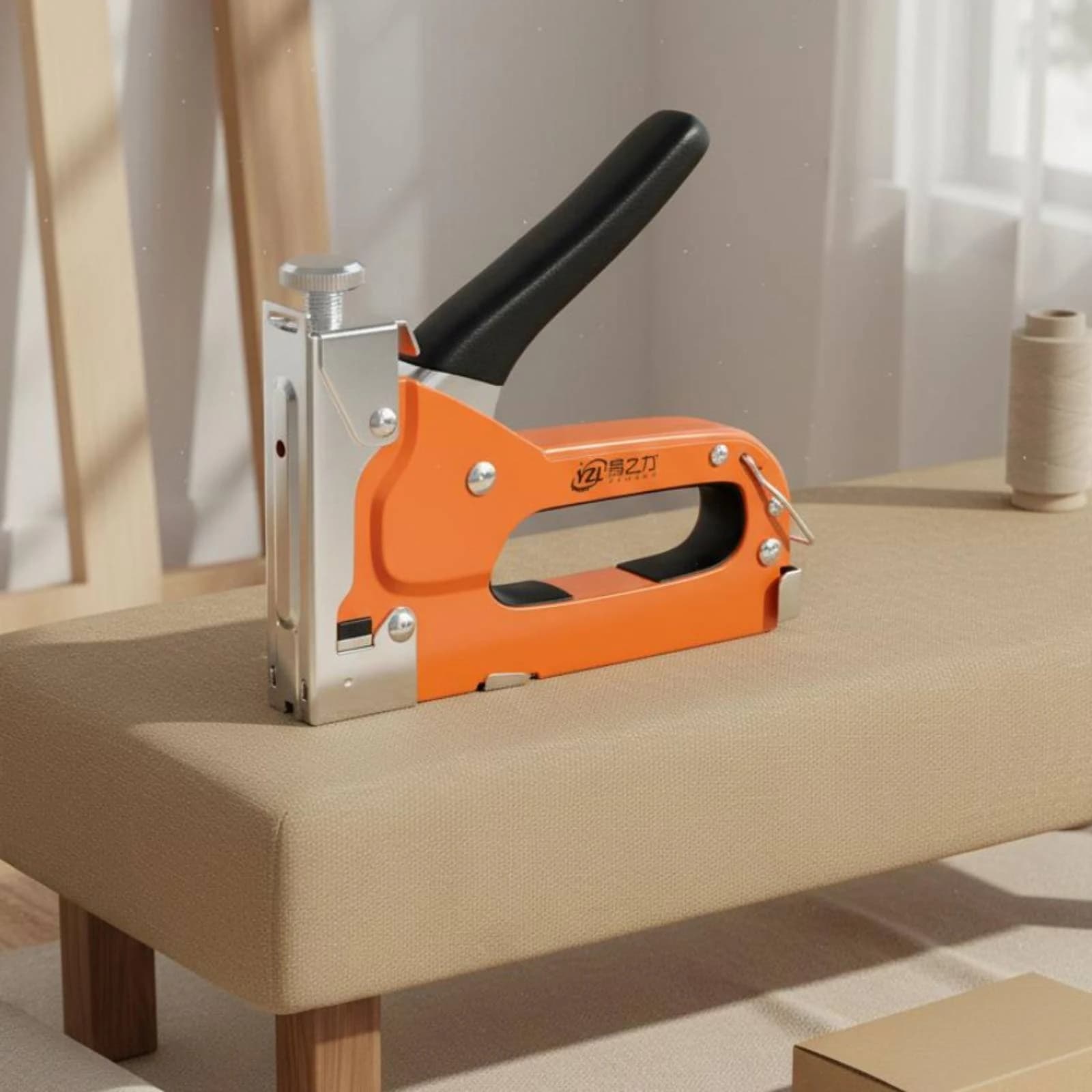 Threetriple-Function Staple Metal Body Heavy-Duty Staple Heavy Duty Stapler Compact Handheld Stapler for Woodworking