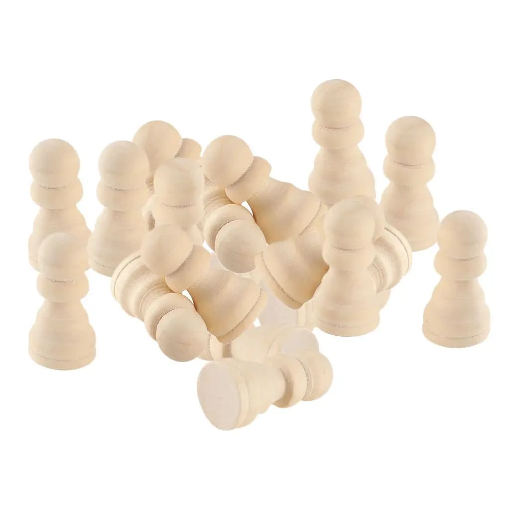Accessori Educativi in Legno per Scacchi, Giochi di Blocchi Impilabili per Bambini, Gioco da Tavolo per Casa e Scuola