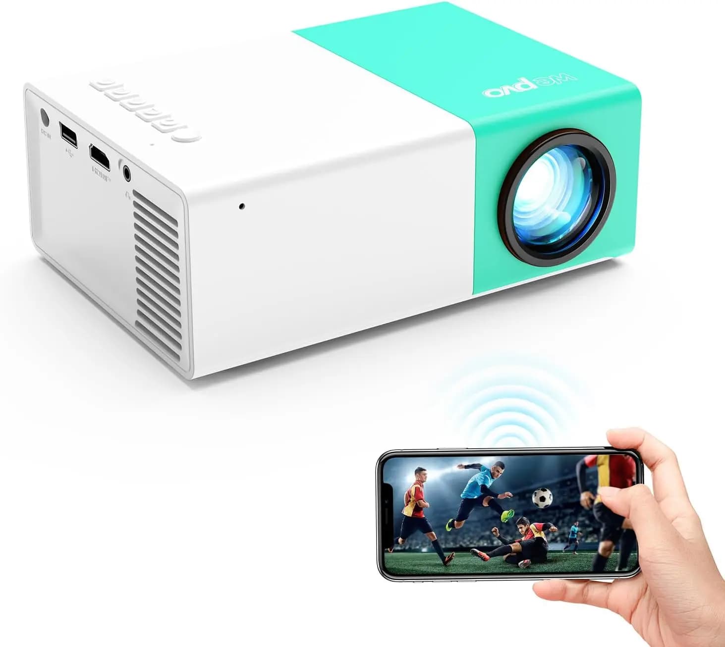 Mini Projector Portable for Gift, Led Outdoor Movie Projector | Mini Projectors LED Pico Video Projector for Home