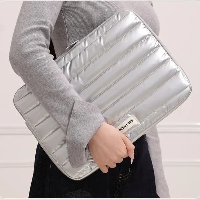 Borsa Impermeabile per Laptop e Tablet 13.3 14 Pollici, Custodia Protettiva Leggera Trapuntata