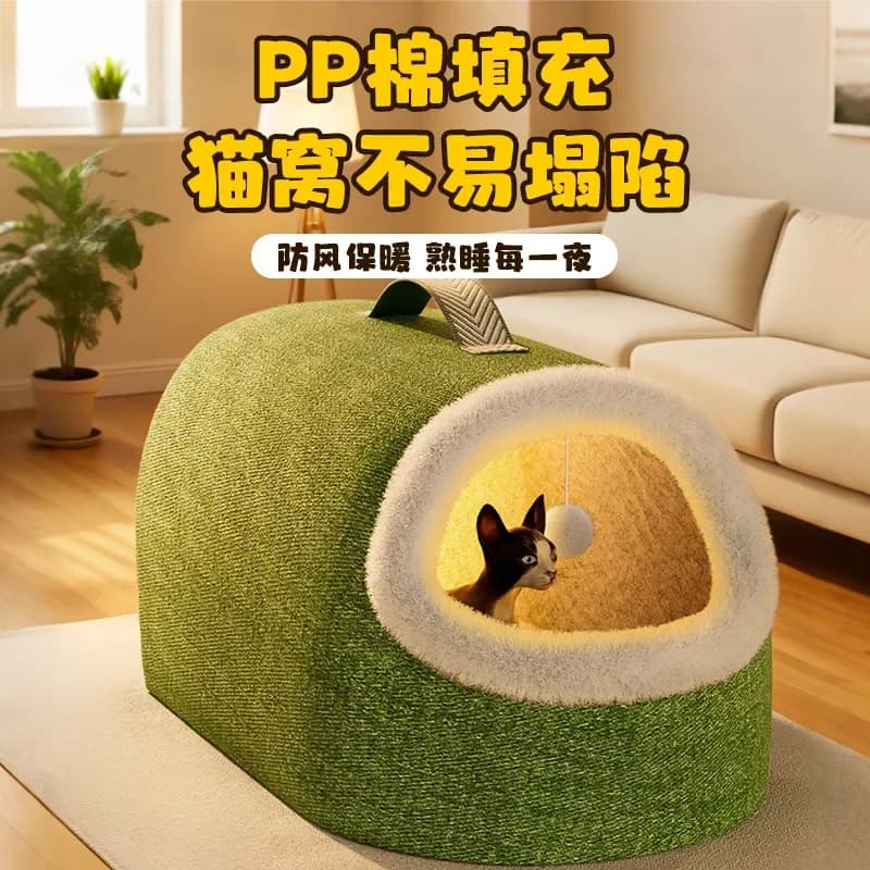 Cuccia per Gatti Invernale Riscaldata a Temperatura Costante, Cuccia di Sicurezza per Gatti, Coperta Elettrica, Accessori per il Sonno degli Animali Domestici