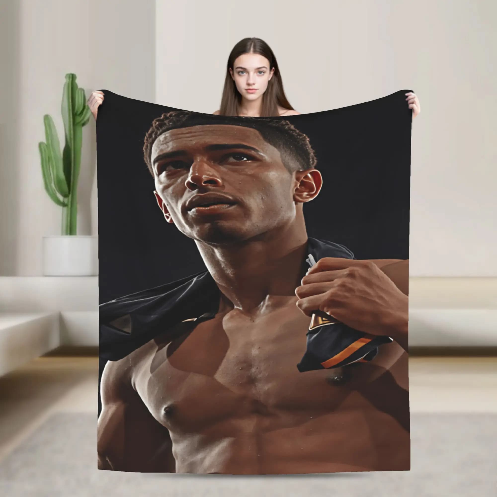 Football J-Jude B-Bellinghams Bedding Throws Warm Print Blanket For Sofa Home Travel Car Flannel Bedspread Bed Cover