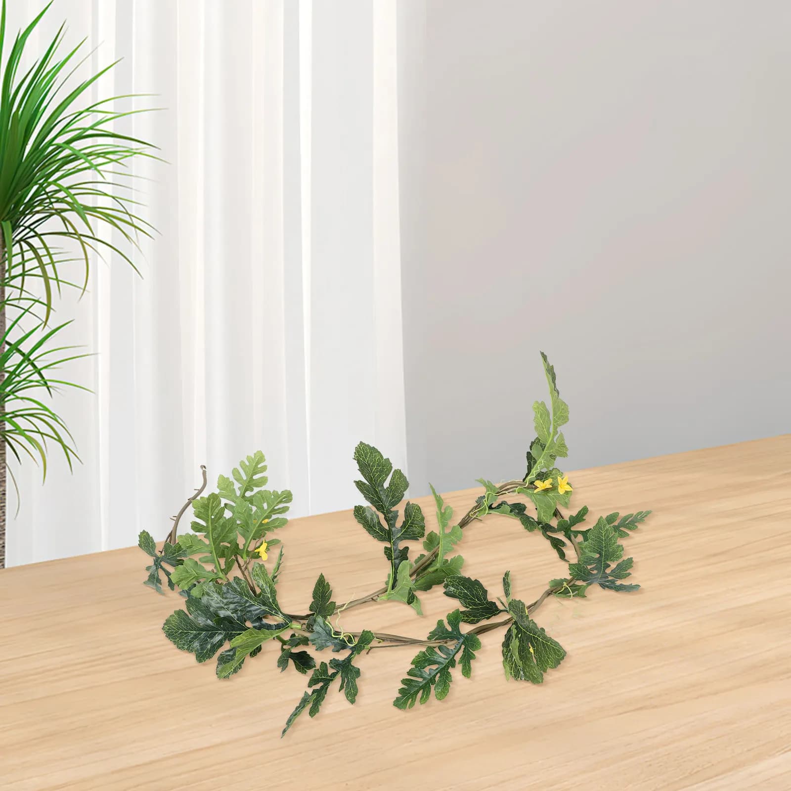High Quality Fake Wisteria Vine Garland Realistic Artificial Plant for Indoor Outdoor Decor Balcony Staircase Wedding Photo