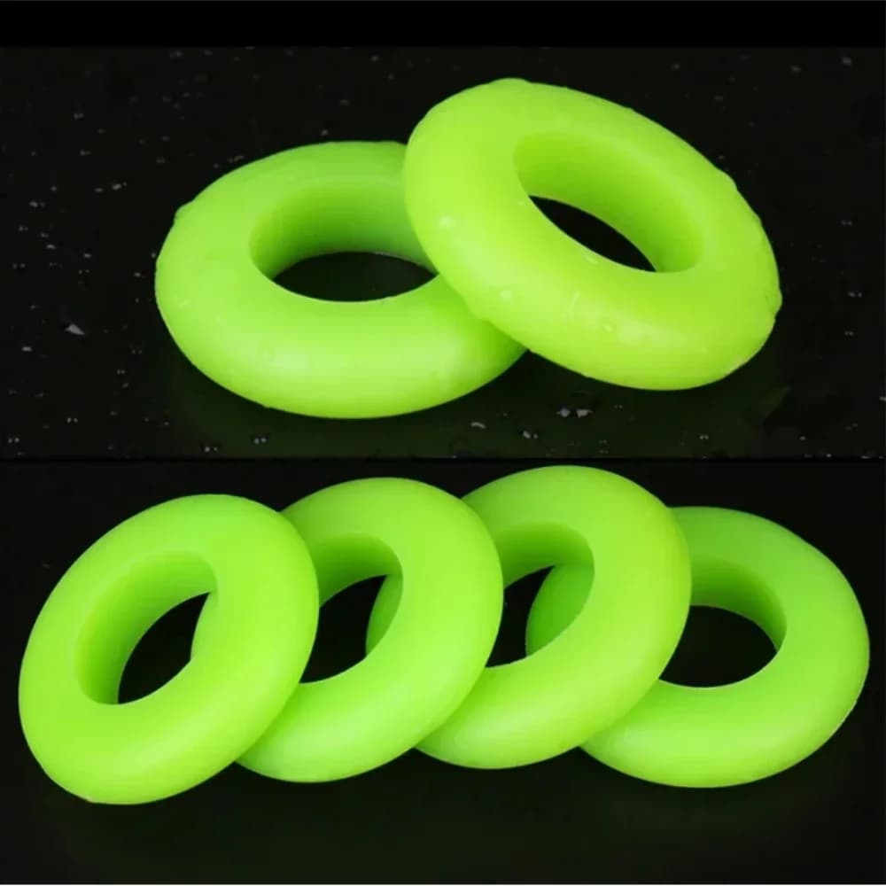 5 pieces fishing rod non-slip ring for rod 3 size silicone shape O waterproof stop fixed ring clip fishing instruments handle accessories