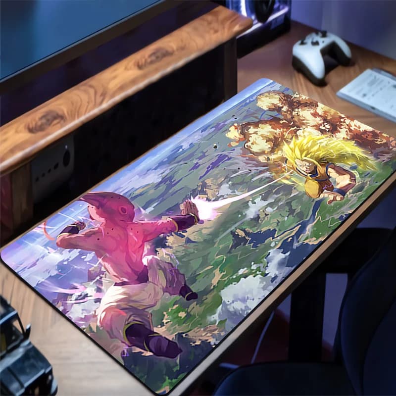 Mouse Mat Dragon Ball Majin Bu PC Accessories Extended Mat Model Souls Desk Mat Office Rubber Mouse Mouse Mat