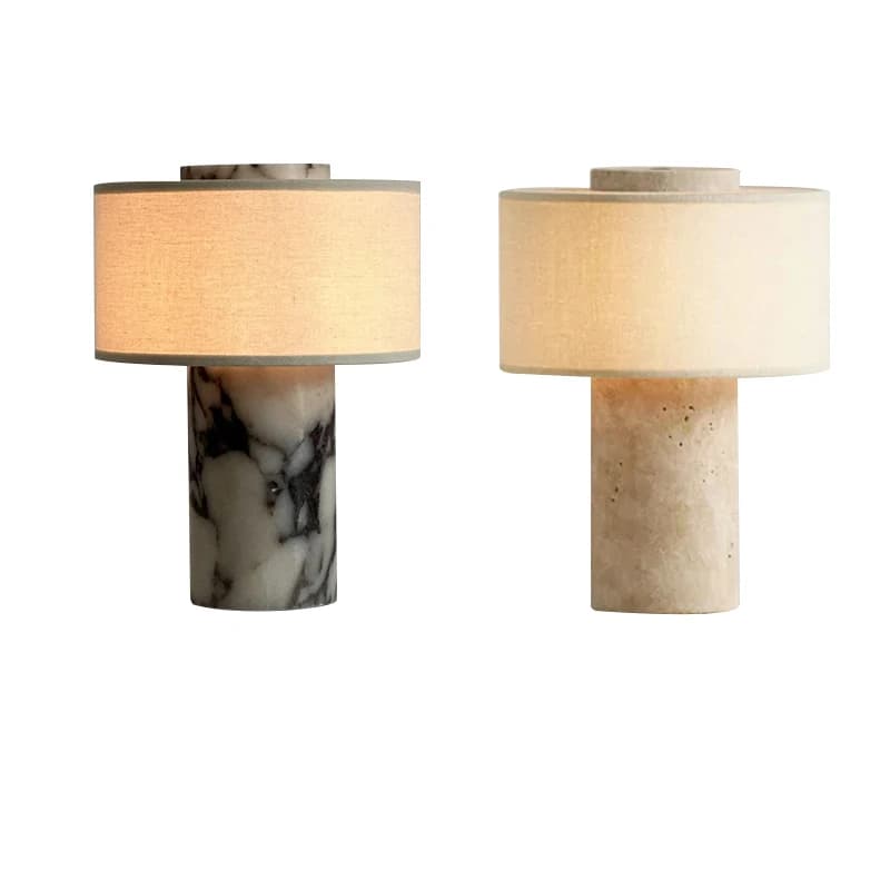 Ottieni questo arredamento per la casa Lampada decorativa da tavolo in marmo di design Piccole luci da scrivania in onice giallo per comodino da comodino