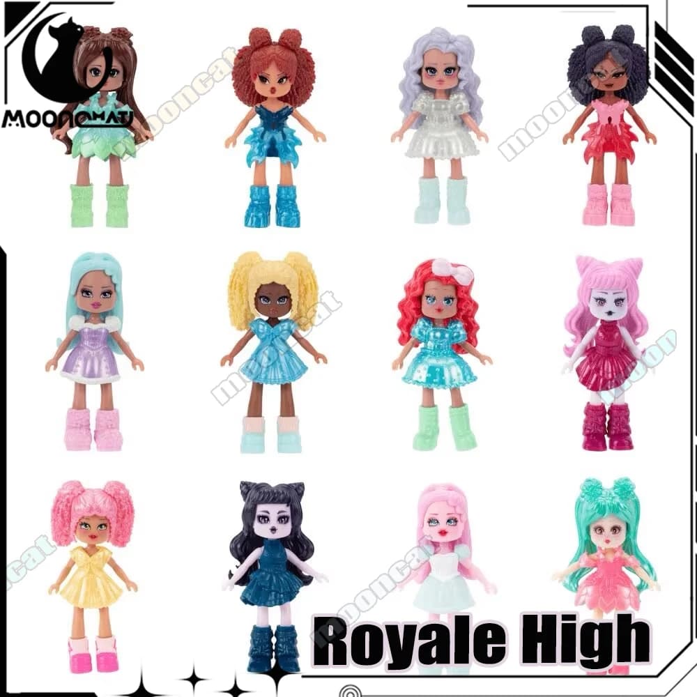 Royale High Fire Fairy Fashion Doll Action Figure con Codice Articolo Virtuale, Giocattolo da Collezione Ufficiale con Licenza, Blind Box, Regali per i Fan