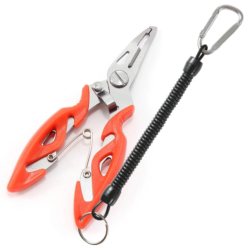 Pinze da pesca forbici da taglio per filo di pesce Mini strumenti multifunzione per la rimozione del gancio di pesce New Black Beak Jaw