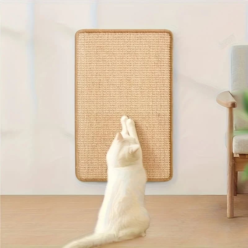 Tappetino Tiragraffi in Sisal da Parete, Resistente per Gatti da Interno Estivi, Protezione Mobili e Cura delle Unghie dei Gattini